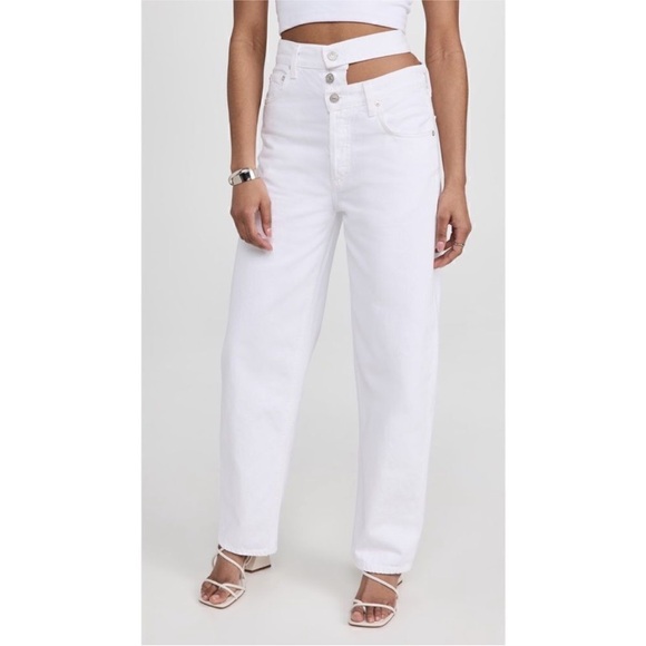 AGOLDE Broken Waistband Jeans in Milkshake - Picture 4 of 16